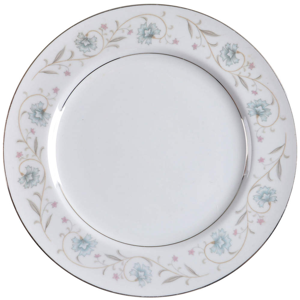 English Garden (Platinum) Dinner Plate by Fine China of Japan-1