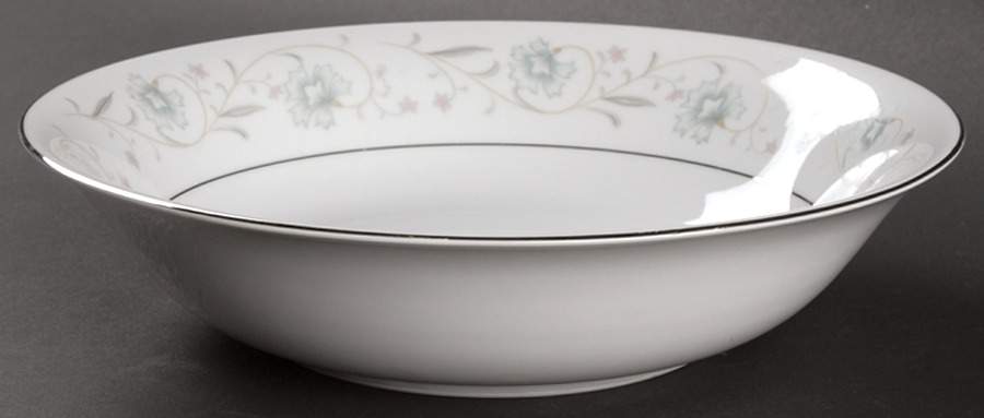 English Garden (Platinum) 9" Round Vegetable Bowl by Fine China of Japan-1