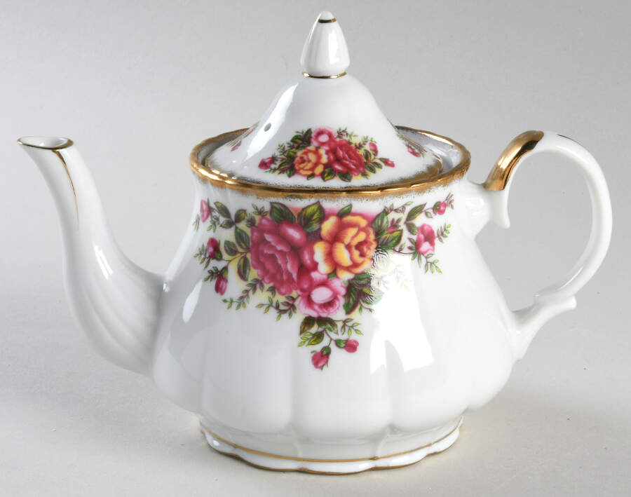 English Garden (Pink & Yellow) Mini Teapot & Lid by Robinson Design-1