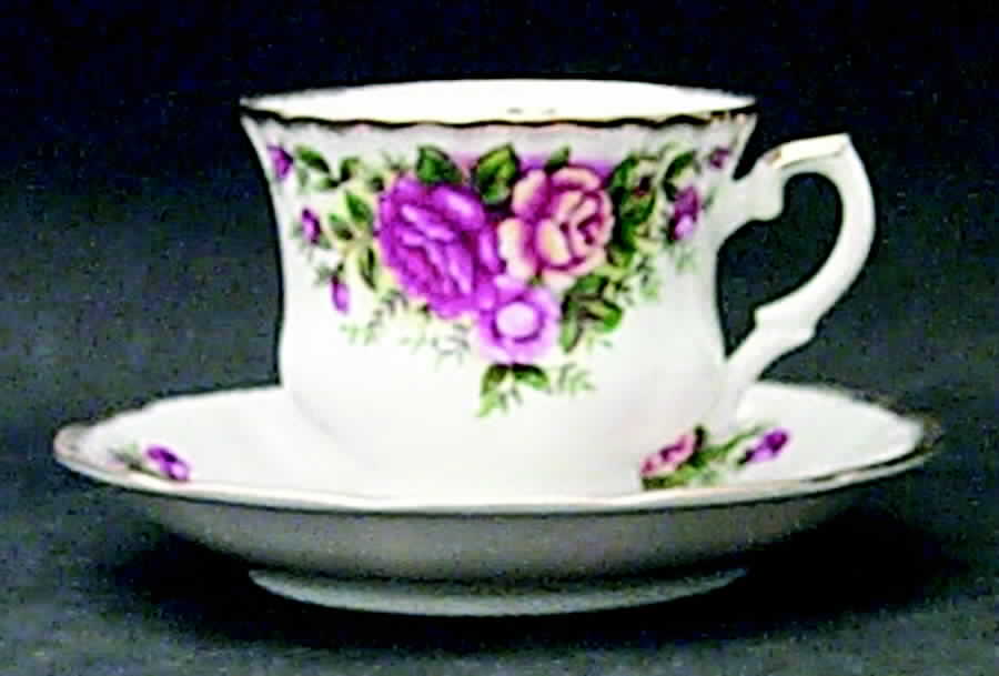 English Garden (Pink & Yellow) Footed Cup & Saucer Set by Robinson Design-1