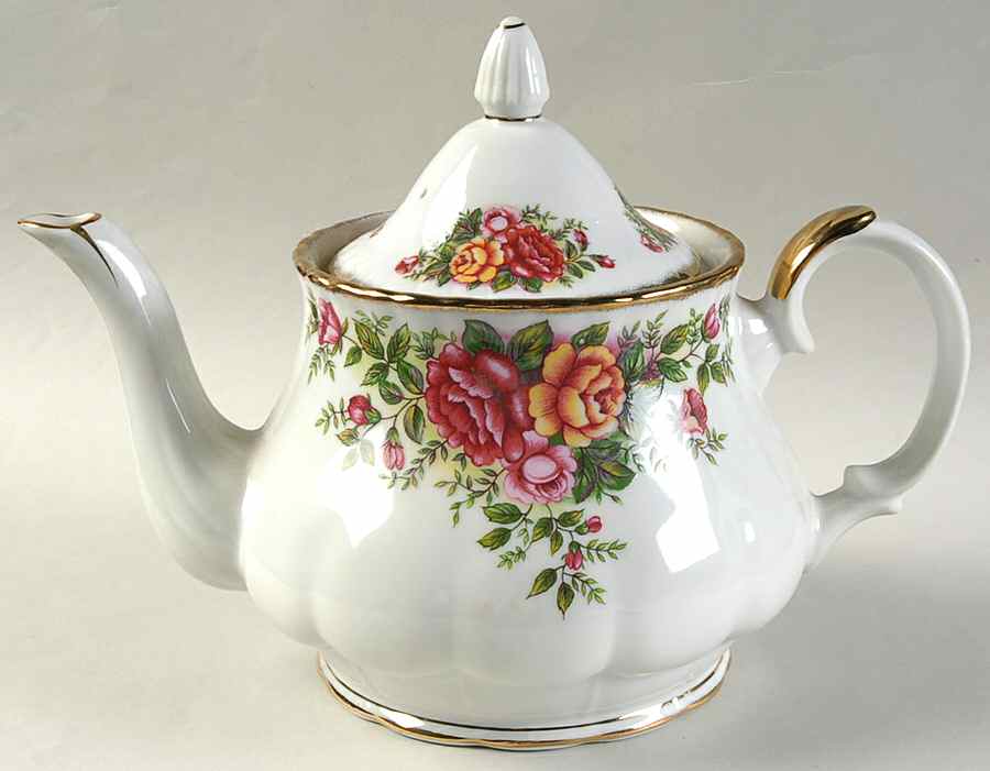 English Garden (Pink & Yellow) Teapot & Lid by Robinson Design-1