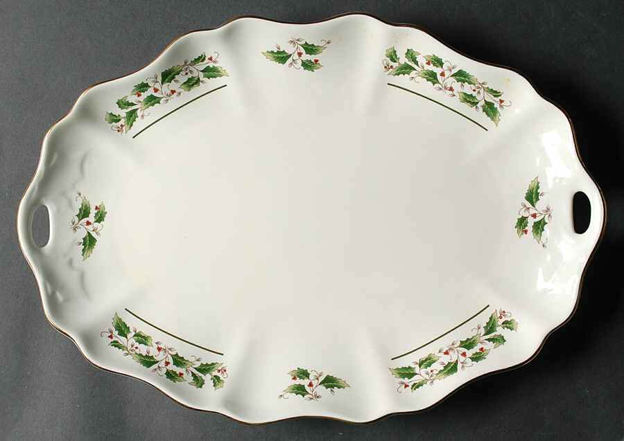 FCJ5 14" Oval Serving Platter by Fine China of Japan-1