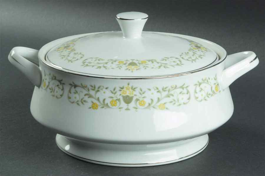 Florentine Round Covered Vegetable by Fine China of Japan-1