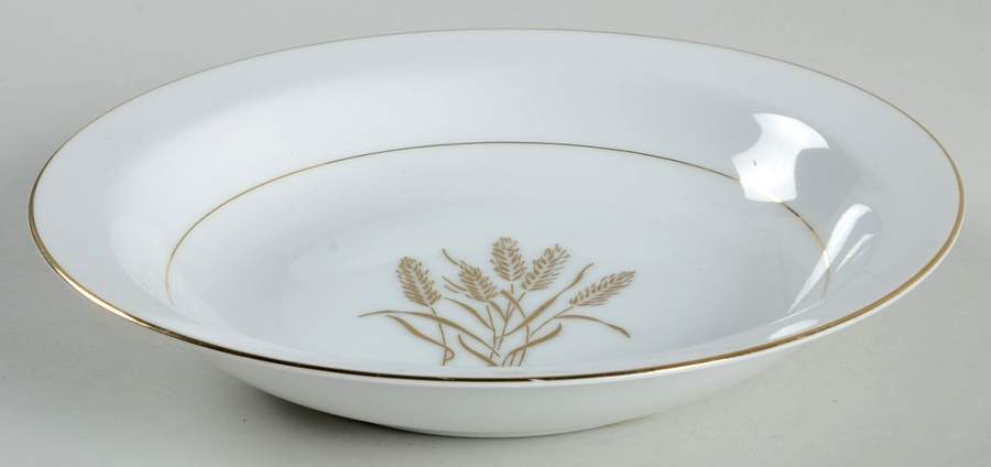 Flowing Wheat Rim Soup Bowl by Fine China of Japan-1