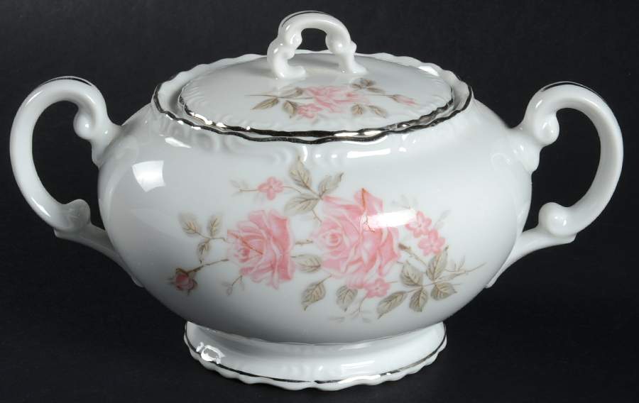 Forever Sugar Bowl & Lid by Fine China of Japan-1