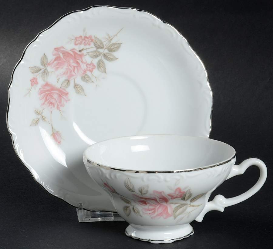 Forever Footed Cup & Saucer Set by Fine China of Japan-1