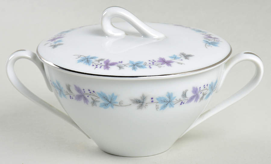 Fountainbleau Sugar Bowl & Lid by Fine China of Japan-1