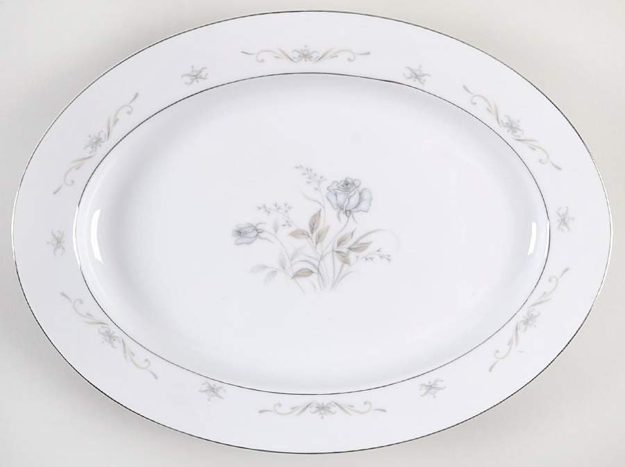 Fremont 14" Oval Serving Platter by Fine China of Japan-1
