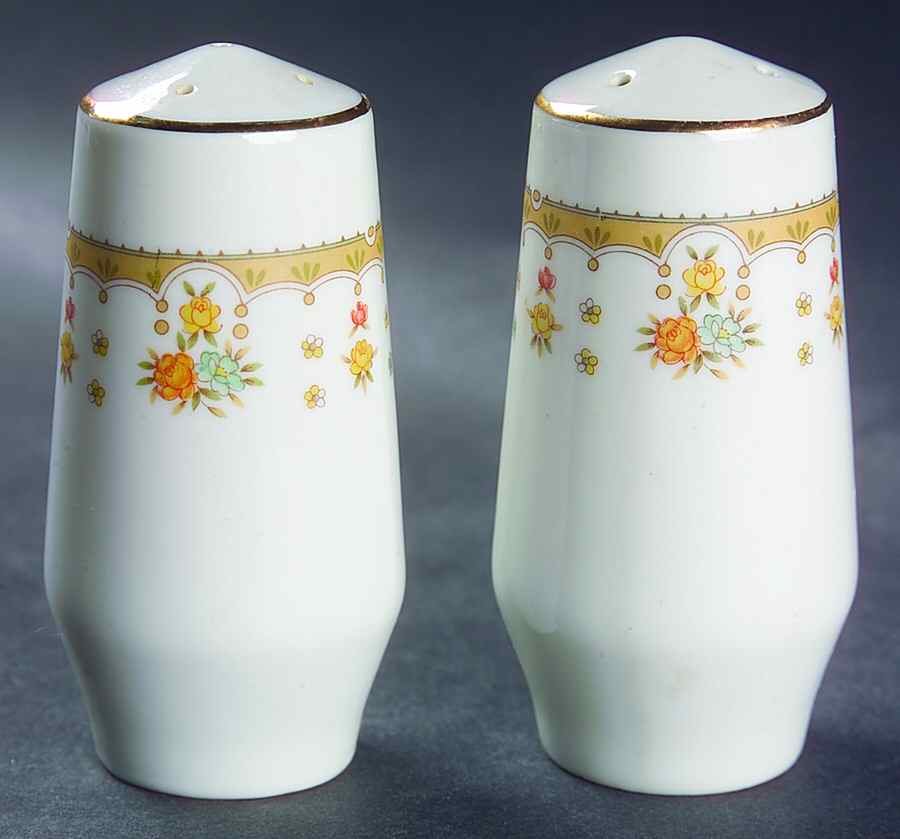 Garden Bouquet Salt & Pepper Set by Fine China of Japan-1