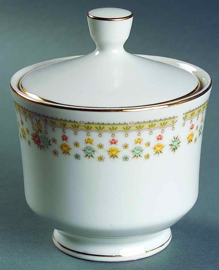 Garden Bouquet Sugar Bowl & Lid by Fine China of Japan-1