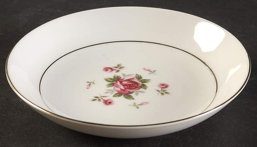 Gemini Rose Fruit/Dessert (Sauce) Bowl by Fine China of Japan-1