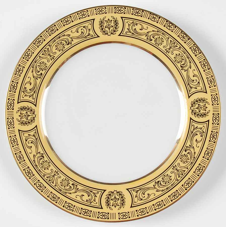 Golden Damask Bread & Butter Plate by Sears-1