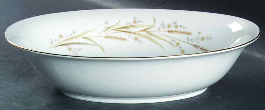 Golden Harvest 10" Oval Vegetable Bowl by Fine China of Japan-1