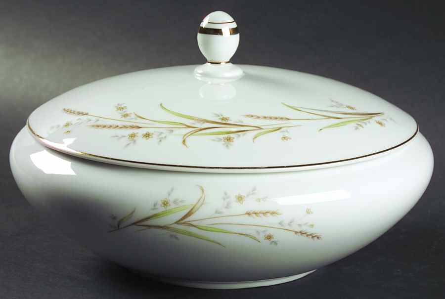 Golden Harvest Round Covered Vegetable by Fine China of Japan-1
