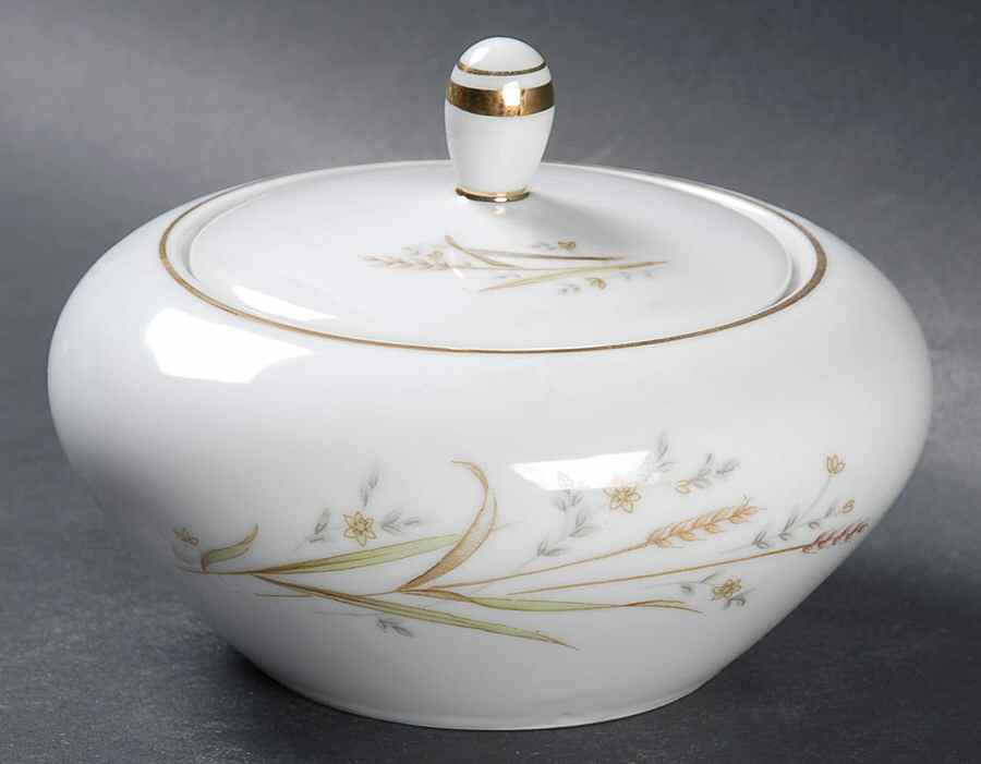 Golden Harvest Sugar Bowl & Lid by Fine China of Japan-1