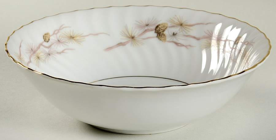 Golden Pine Coupe Cereal Bowl by Fine China of Japan-1