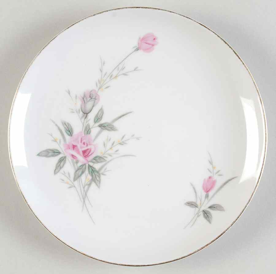Golden Rose (Pink Roses, Msi) Bread & Butter Plate by Fine China of Japan-1