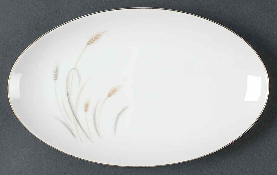 Golden Wheat Relish/Gravy Underplate by Fine China of Japan-1