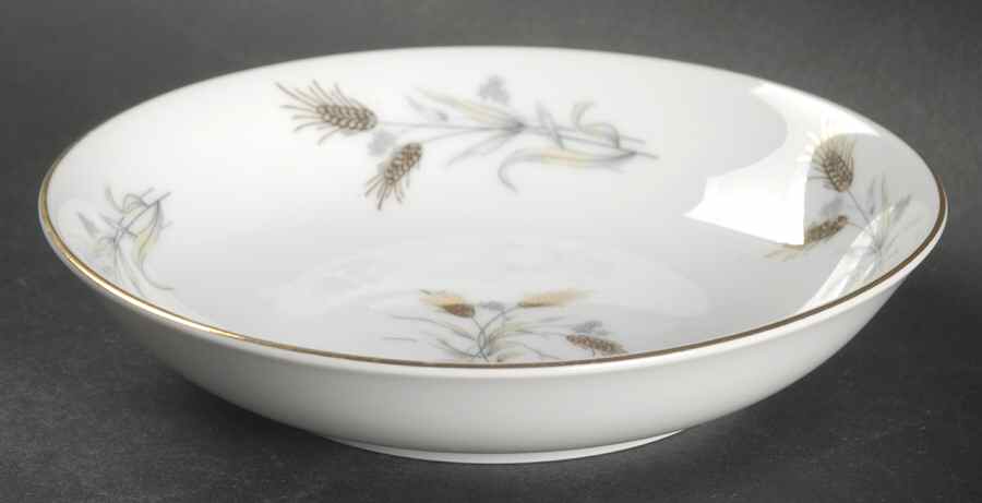 Gold Wheat Fruit/Dessert (Sauce) Bowl by Fine China of Japan-1