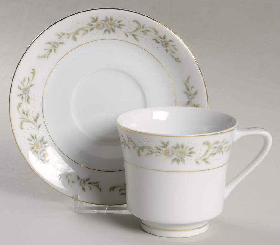 Grace Footed Cup & Saucer Set by Fine China of Japan-1