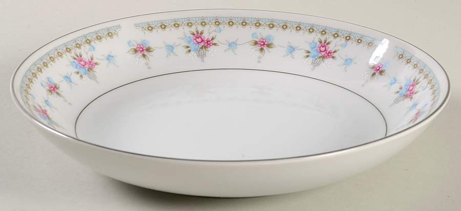 Heather (Platinum Trim) Coupe Soup Bowl by Fine China of Japan-1