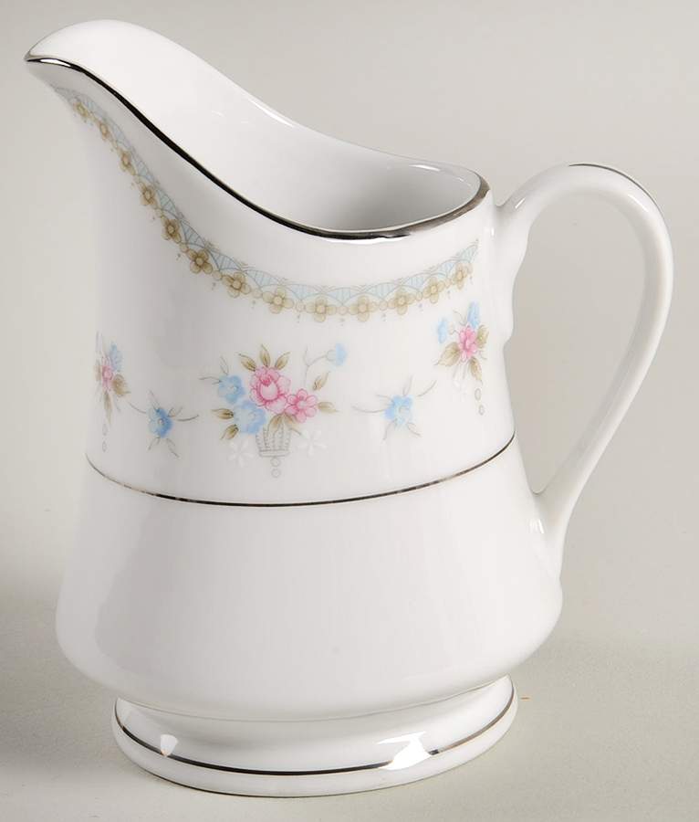 Heather (Platinum Trim) Creamer by Fine China of Japan-1