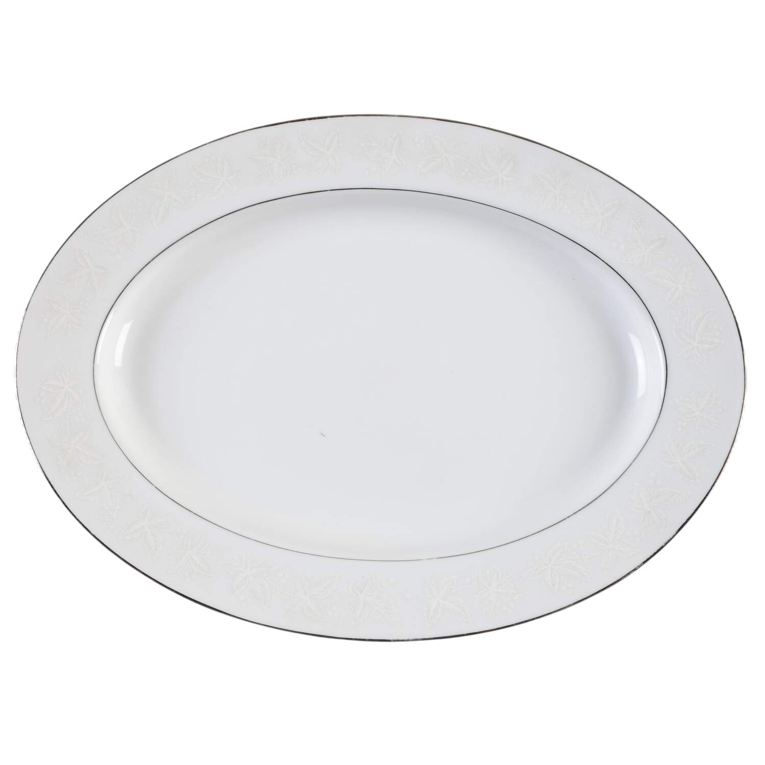 Huntington 12" Oval Serving Platter by Fine China of Japan-1