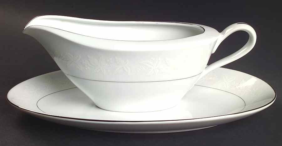 Huntington Gravy Boat & Underplate/Relish by Fine China of Japan-1