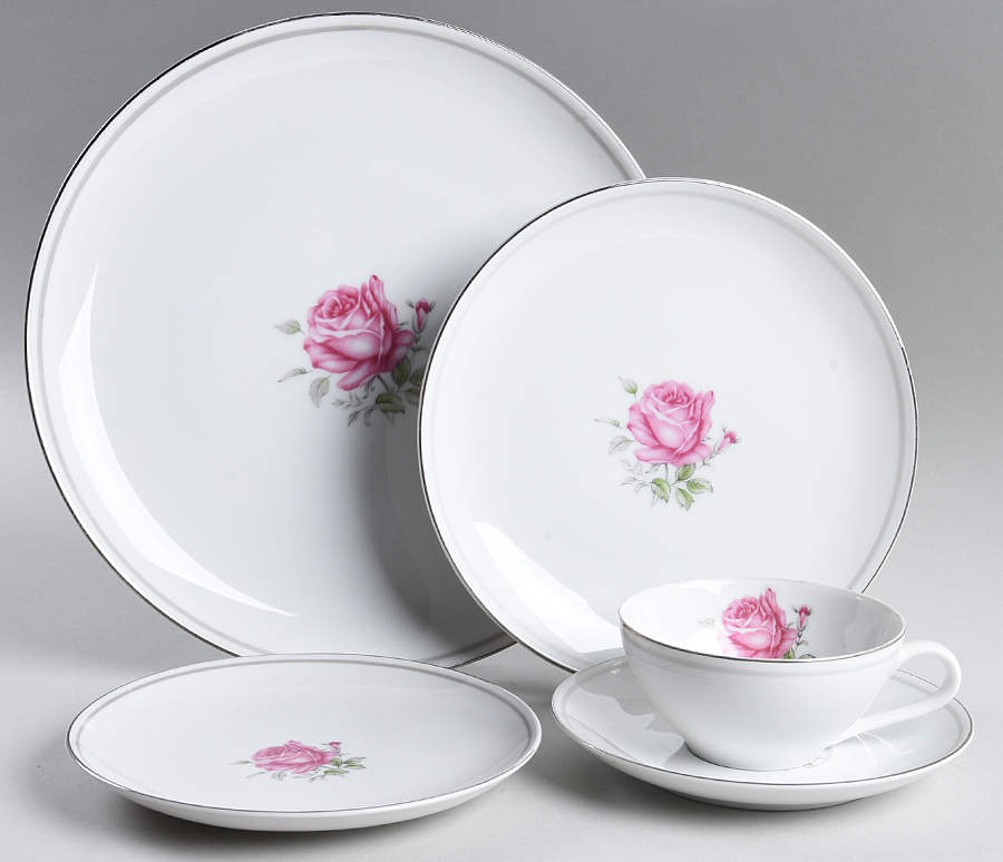 Imperial Rose 5 Piece Place Setting by Fine China of Japan-1