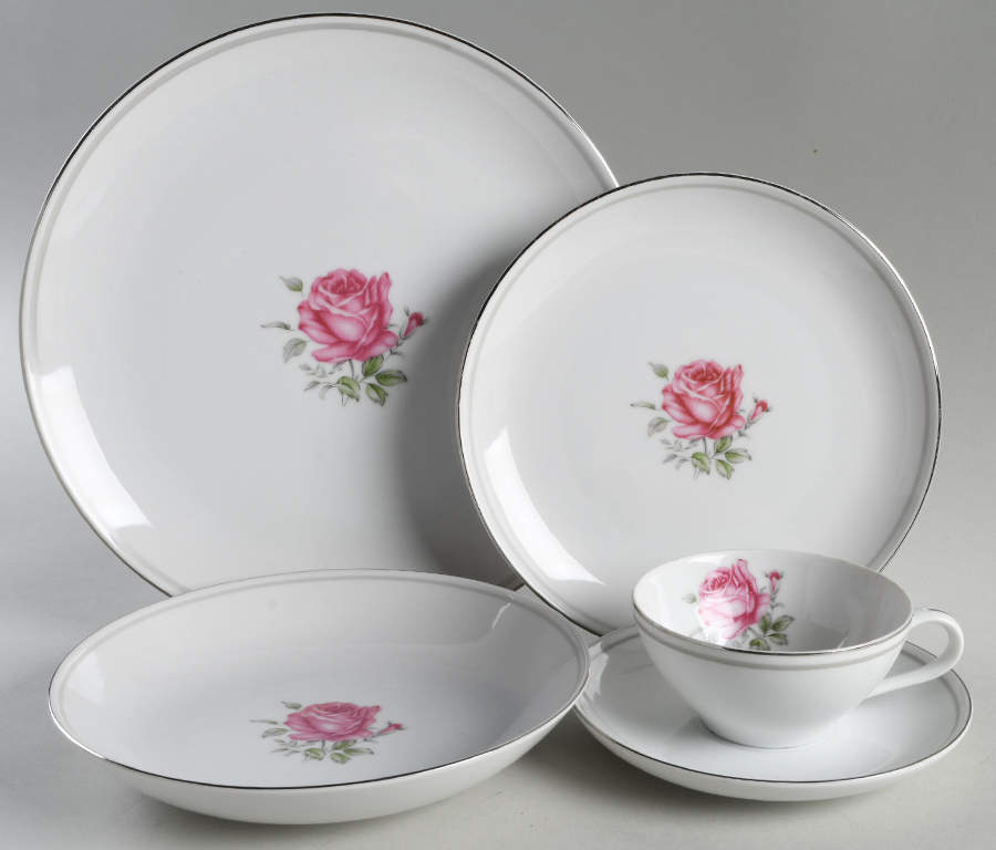 Imperial Rose 5 Piece Place Setting by Fine China of Japan-1