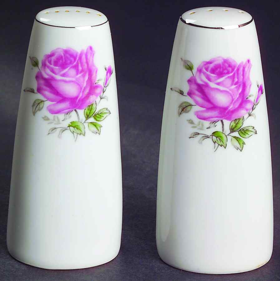 Imperial Rose Salt & Pepper Set by Fine China of Japan-1