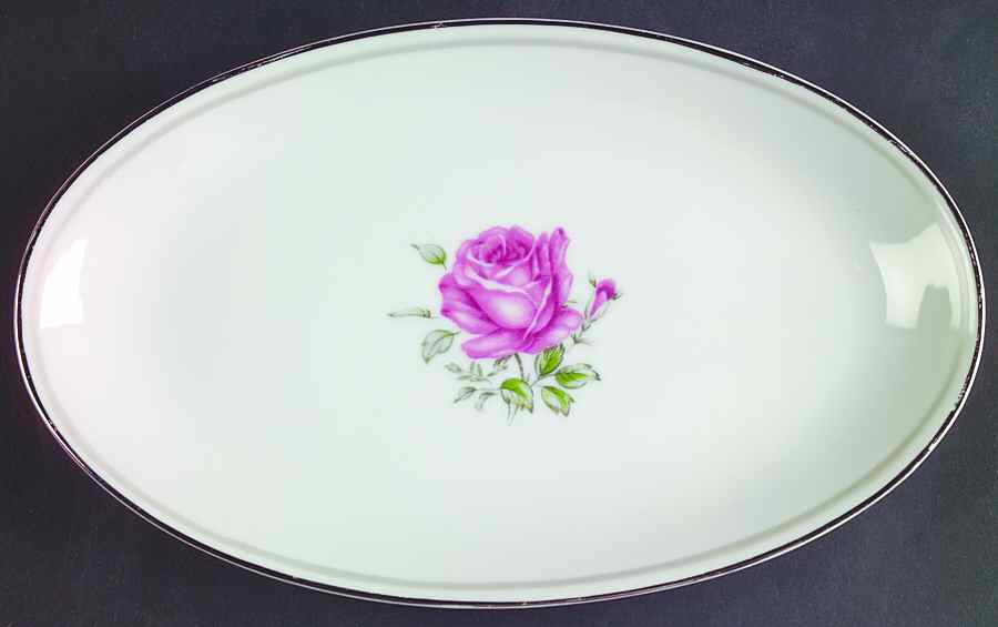Imperial Rose Relish/Gravy Underplate by Fine China of Japan-1