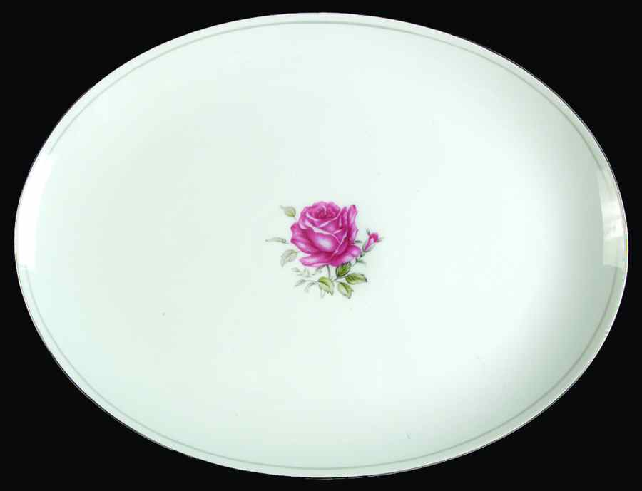 Imperial Rose 14" Oval Serving Platter by Fine China of Japan-1