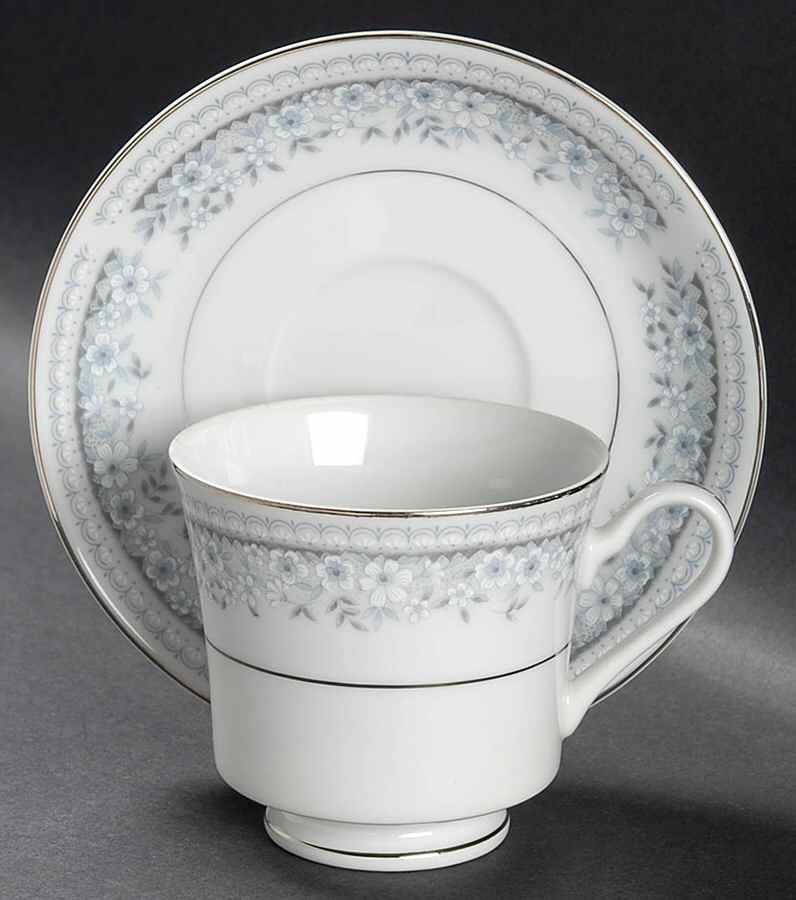 Interlude Footed Cup & Saucer Set by Fine China of Japan-1