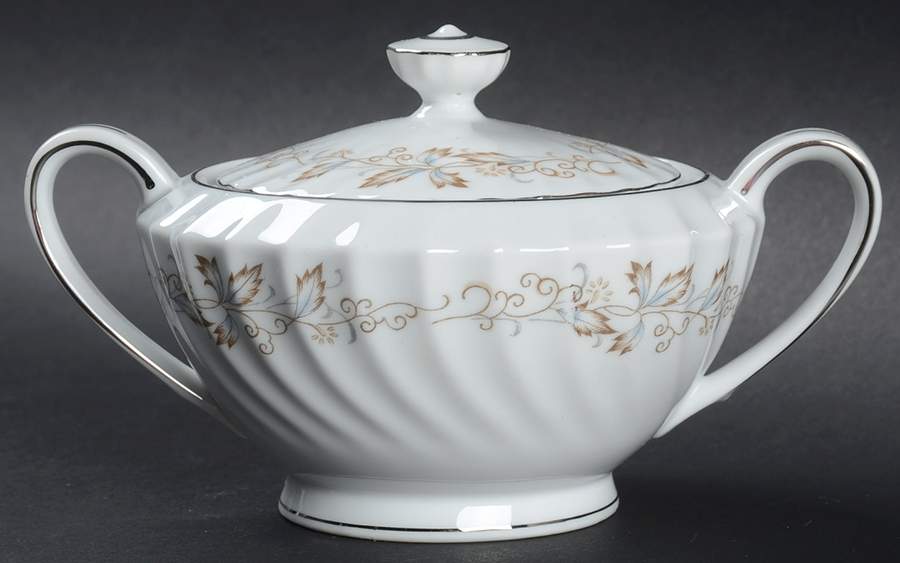 Jacqueline Sugar Bowl & Lid by Fine China of Japan-1