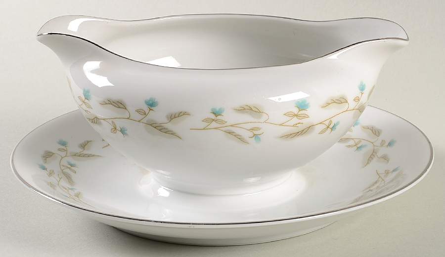 Kenmore Gravy Boat with Attached Underplate by Fine China of Japan-1