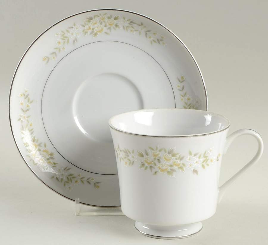 Lady Carolyn Footed Cup & Saucer Set by Fine China of Japan-1