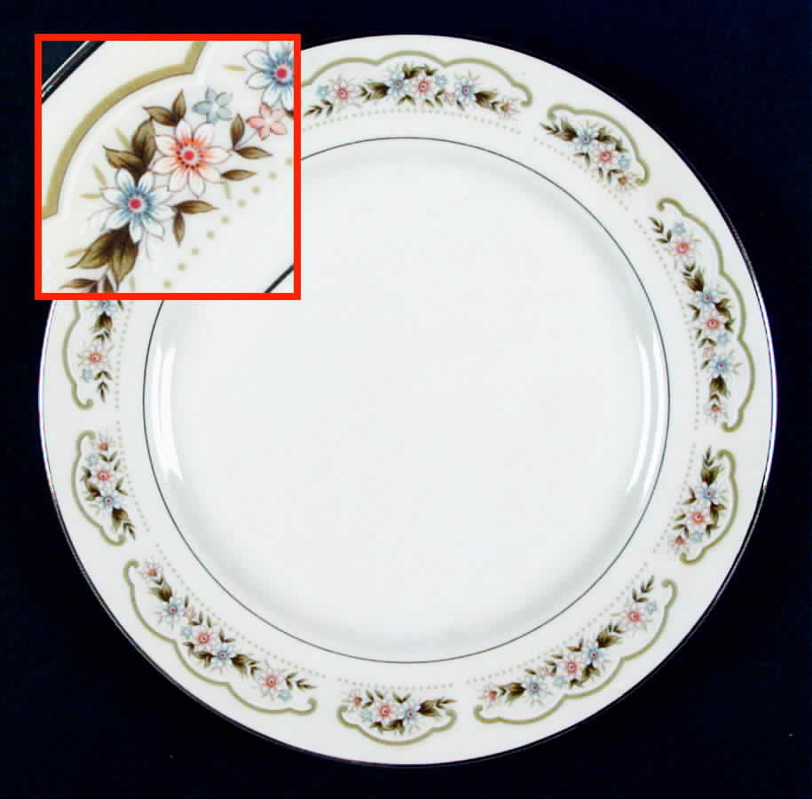 Lady Fair (1015) Dinner Plate by Fine China of Japan-1