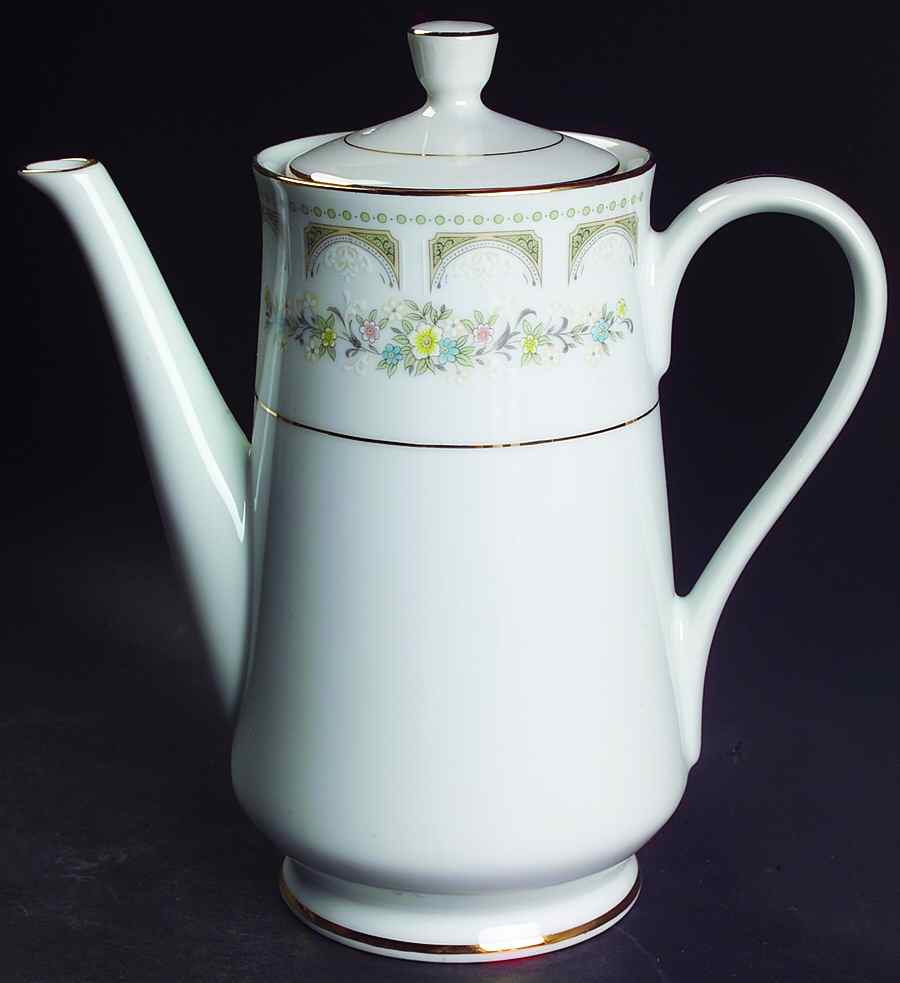 La Mancha Coffee Pot & Lid by Fine China of Japan-1