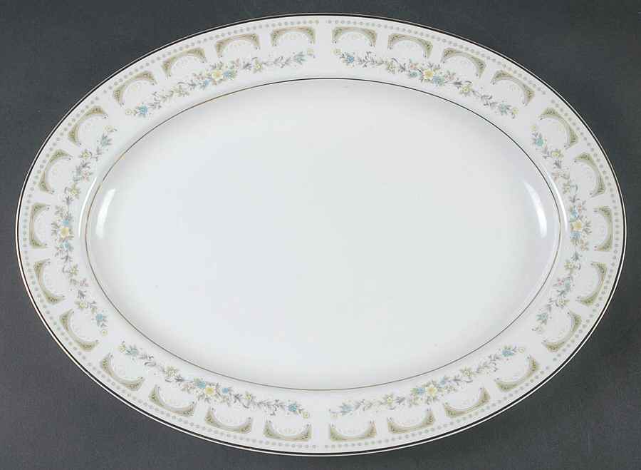 La Mancha 14" Oval Serving Platter by Fine China of Japan-1