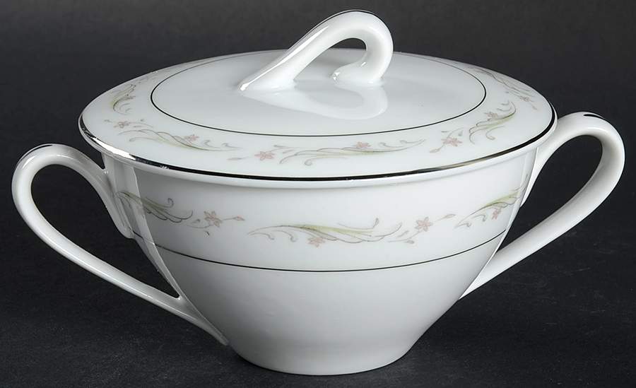 Larchmont Sugar Bowl & Lid by Fine China of Japan-1