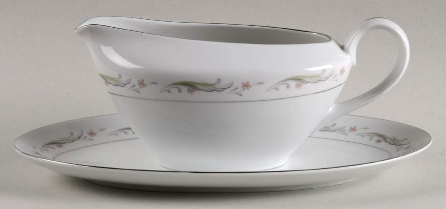 Larchmont Gravy Boat & Underplate/Relish by Fine China of Japan-1