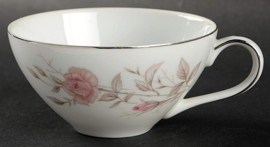 Laura (Platinum Trim) Flat Cup by Fine China of Japan-1