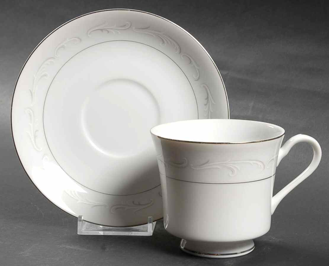 Laura Footed Cup & Saucer Set by Fine China of Japan-1