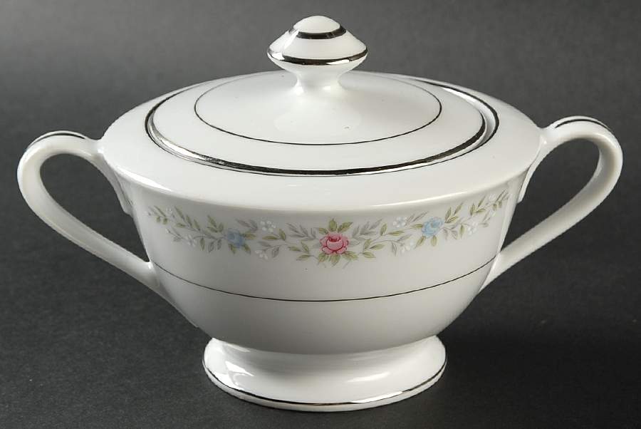 Linda Sugar Bowl & Lid by Fine China of Japan-1