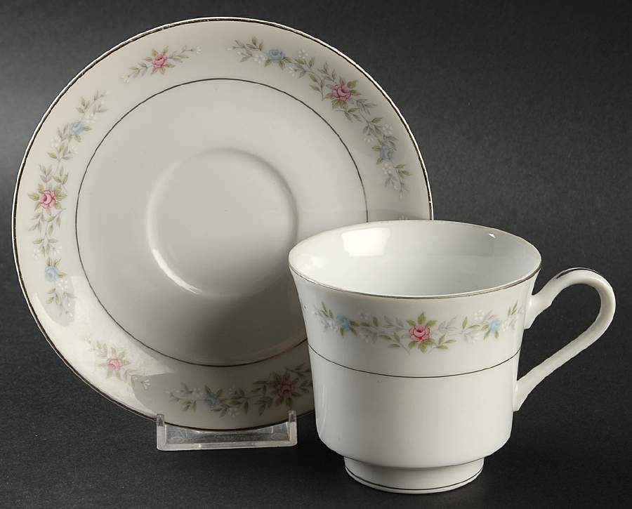 Linda Footed Cup & Saucer Set by Fine China of Japan-1