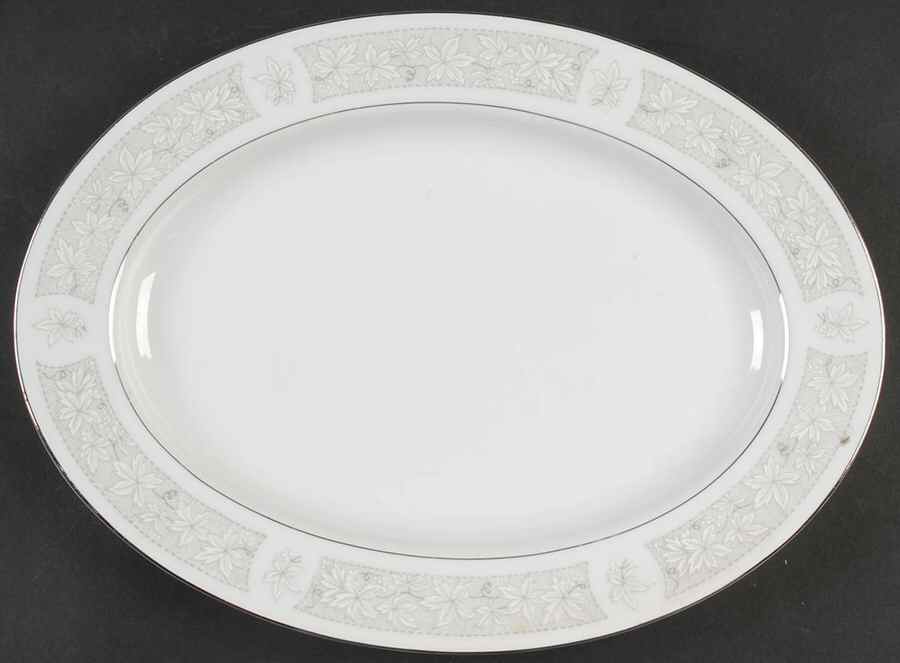 Madeira 12" Oval Serving Platter by Fine China of Japan-1
