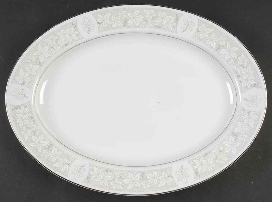 Madeira 14" Oval Serving Platter by Fine China of Japan-1