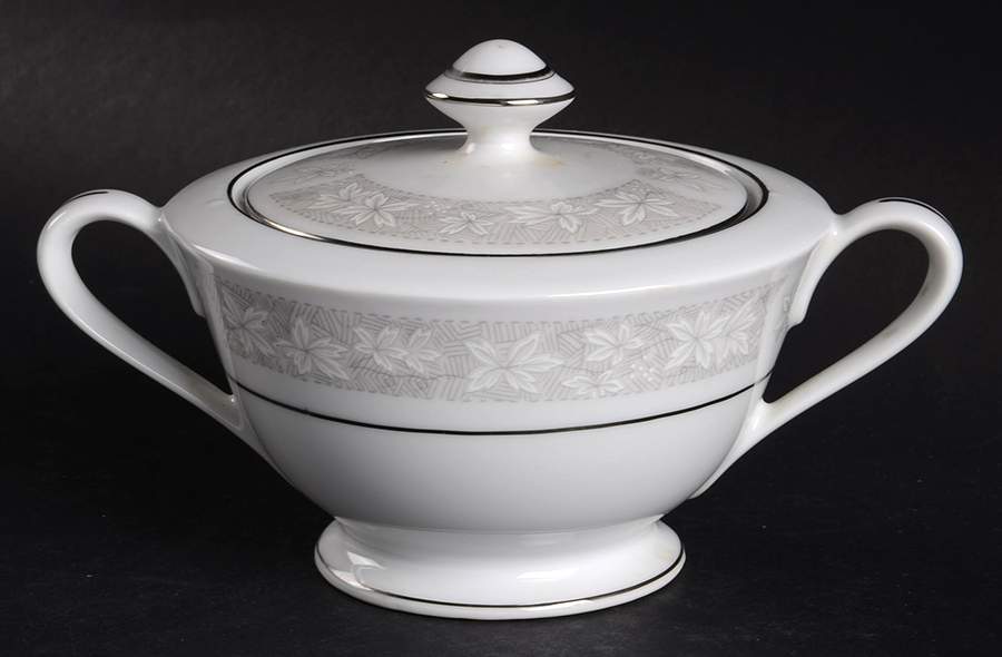 Madeira Sugar Bowl & Lid by Fine China of Japan-1