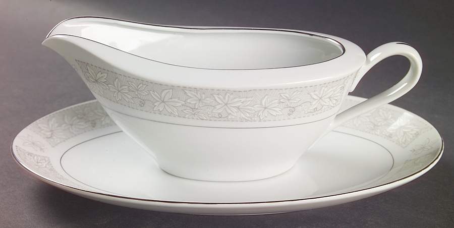 Madeira Gravy Boat & Underplate/Relish by Fine China of Japan-1